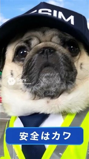 #今日のパグ警備 #安全啓発 #その一歩 #セシム #shorts
