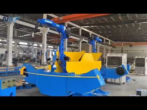 Our three-axis positioner is equipped with Yaskawa welding robots