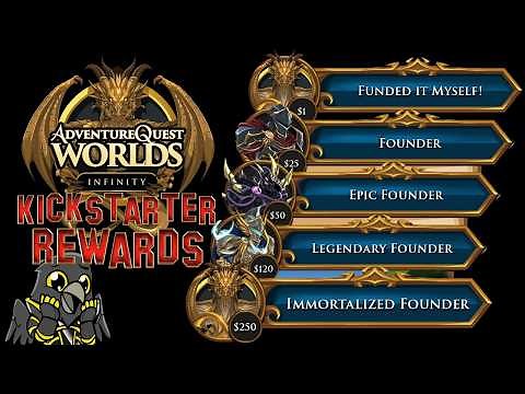 AQWorlds Infinity Kickstarter Rewards! It's ONE WEEK Away!