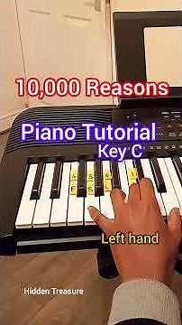 10,000 Reasons, Piano chord Tutorial progression Tutorial, key C. #chord #Pianotutorial