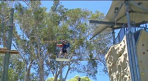 4.3K views · 21 reactions | If you're stuck for ideas, on how to keep the kids entertained these school holidays, a brand new high-ropes course on the Coast, could be just the ticket! The Mudjimba based Apex Camp, boasts state-of-the-art safety features, and Australia's highest, twin flying fox. | WIN News Sunshine Coast | Facebook