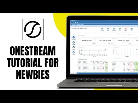 OneStream Tutorial for Newbies Finance Management Software