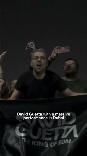 David Guetta with a massive performance in Dubai 😍🔥 #fyp #music #davidguetta #edm #dancemusic #dj