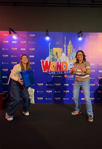 Jumped for joy from one set piece to another with @RedqueenAndi here at Wonders of the World Manila. As a LEGO fan and collector, I’m so happy to enjoy an afternoon here. Going on a weekday meant less people around so we took our time in the space and had so much fun. Don’t miss out. It’s extended up to March 8, 2026 only here at The Space at @solaireresort. Thank you, @GMG Productions for bringing the wonderful world of #BrickmanExhibitions to Manila. #WondersoftheWorld #WondersoftheWorldManila