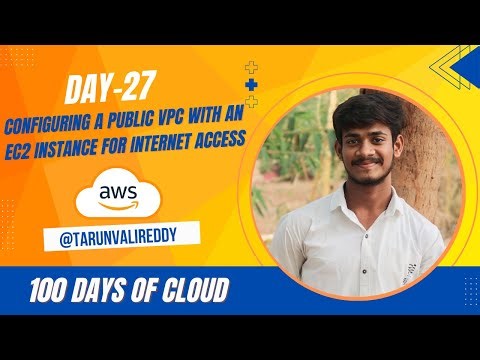 Day 27 : How To Create Public VPC In AWS | Allow Internet Access | 100 Days of Cloud | KK