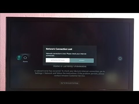 Amazon Fire TV Stick : How to Fix Network Connection Lost Error