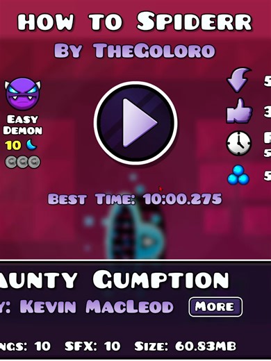 How to Complete Spider Level in Geometry Dash