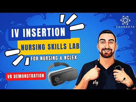 How to start an IV | IV insertion Demonstration for Nursing | VR Nursing Simulation
