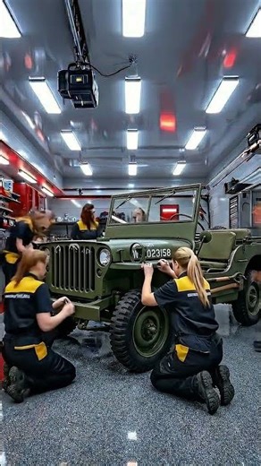 Abandoned WWII Jeep Willys MB Restoration From War Relic to Legend #shorts #restauration #jeep