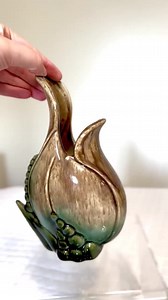 Vintage Hull Pottery Ebb Tide Vase Organic Seed Pod Design - Etsy Australia