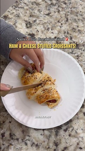 Ham & Cheese Croissants from Sam’s Club! #samsclubfinds #croissant #breakfast