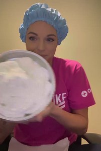 Happy Friday! 🎉 RPO Recruiting Manager Ashley Sheppard posed a challenge for her team this week - hit 140 processing & hired candidates by Friday morning, and she would pie herself during their team meeting. Her team was up for the challenge! 🥧🥧🥧 (P.S. Check out Ashley's awesome Oscar Mike Foundation breast cancer awareness shirt - we are happy to continue to be a partner! 💗) #TeamOrionTalent #PeoplewithPurpose #WeAreOscarMike | Orion Talent - Hirepurpose