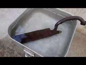 ４０年放置のバイクをレストア その２２ 古い２ｓｔマフラーは詰まってます（Restoration part22 of the motorcycle）