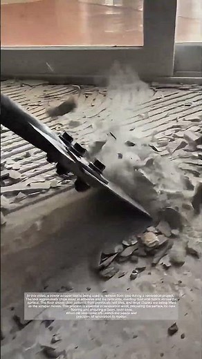 Tile Removal with Power Scraper – Real Renovation Work!