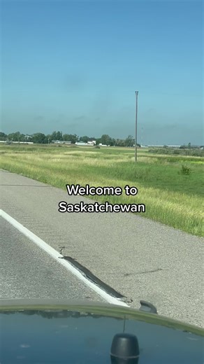 Scenic Drive Through Rural Saskatchewan
