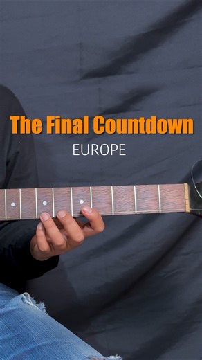 The Final Countdown - Europe 🎸🔥 Guitar Tutorial #music #guitar #fyp #hiphop #newmusic