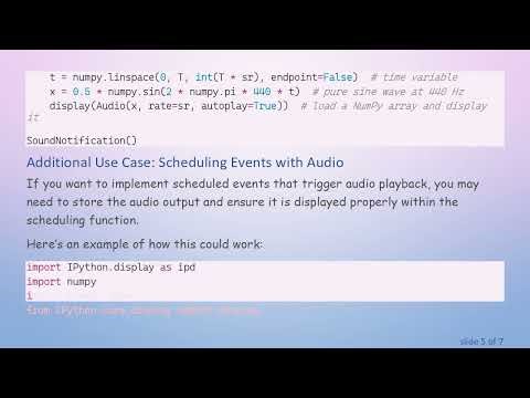How to Fix Audio Playback in Jupyter Notebook Functions with IPython.display