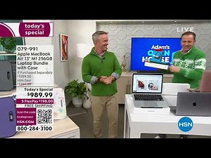 Apple MacBook Air 13" M1 256GB Silver Laptop Bundle w/He...