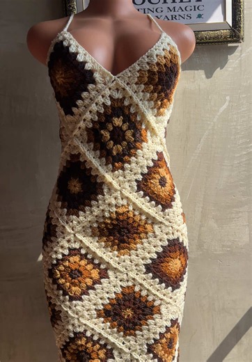 Crochet Granny Square Dress Wholesale Orders — Sizes 6–24