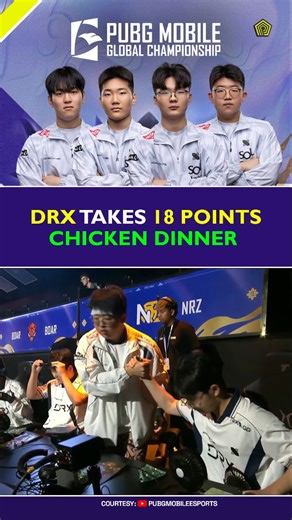 Penta Esports on Instagram: "DRX takes 18 points Chicken Dinner 🔥 #drx #PMGC2025 #pubgmesports"