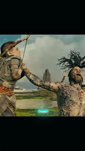 Atreaus gets angry for his father 🧑 #godofwar