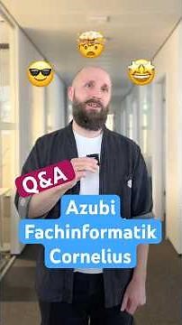 Cornelius über seine Ausbildung als Fachinformatiker für Anwendungsentwicklung
