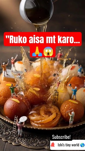 "Sweets making by tiny people"😋 #trending #ai #viral #tinyworld #shorts #sweet