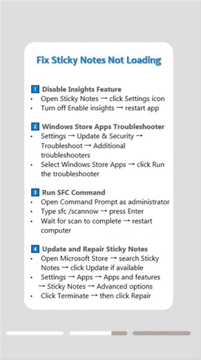 📝 Sticky Notes Not Loading? Fix It Fast on Windows 10/11#stickynotes #windowstips