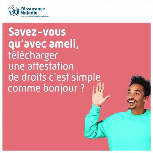 Savez-vous qu'avec ameli ? Attestation #cpam #ameli #attestation #cartevitale