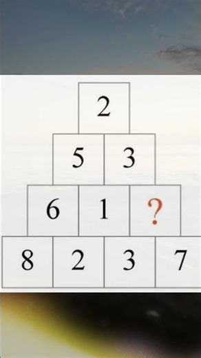 Only 5% Can Solve This Number Pyramid Puzzle! 🧠 What’s the Missing Number? #Shorts