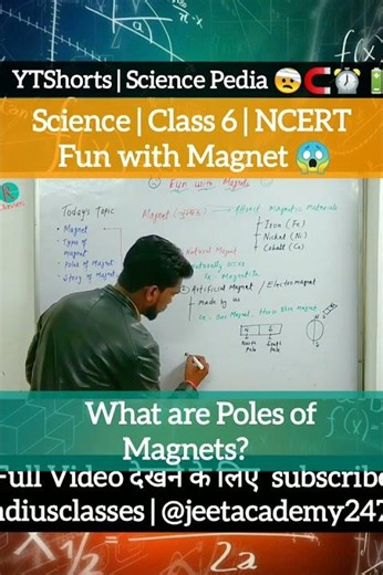 What are Poles of Magnets? #b2h #sciencepedia #polesofmagnets 🧲💡🧲