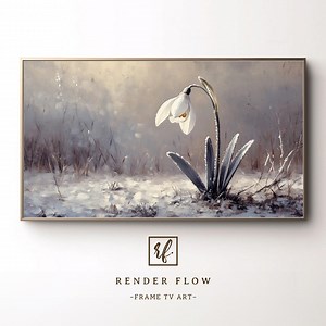 Spring Snowdrop Samsung Frame TV Art (digital Download) - Etsy Canada