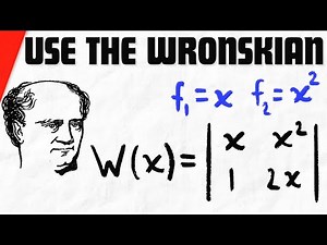 Wronskian to Show Linear Independence of x and x^2 | Linear Algebra Exercises