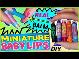 DIY Miniature Baby Lips Lip Balm | REAL Lip Balm Inside | How To Make Mini Baby Lips! | Fetus Lips!