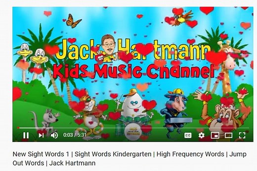 K-Jack Hartmann: Sight Words 1