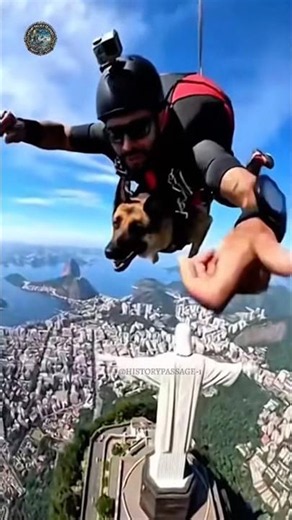 Airborne K9: Playtime to Parachute #shorts