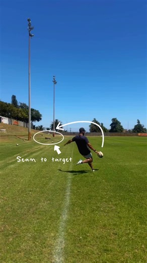 Kicking it with KC on Instagram: "Today we break down the boomerang kick for touch. From set-up, to strike, to leg path — all the pieces that shape the ball and bend it into touch. Most players try to force the curve with their foot. The real magic happens earlier: how you align your hips, how you angle your body to create the angle, ball placement and how your follow-through creates that curve. Get those three working together and the ball starts doing the work for you. If your boomerang keeps 