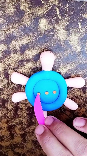 How to make a Cute Clay Turtle 🐢 | DIY Clay Art #shorts