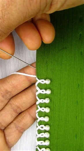 🔥Super exclusive viral stitch border design💐🔥🪡 #viral #trending #reels #love #embroidery #fblifestyle | SR Embroidery