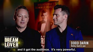 "That just got me & got the audience...it's very powerful." Imagine watching your parents' story brought to life on stage. We asked Bobby Darin's son Dodd about the moment that resonated most with him 🎤🎶 #DreamLoverAU | Dream Lover - Musical