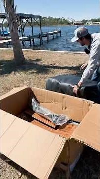 Unboxing $4,000 Electric Boat #boats #boating #fishing