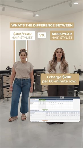 Invisible Bead Extensions® | IBE® on Instagram: "What’s The Difference ❓ The difference isn’t just talent, it’s strategy. 📈 100k stylists: ✔️Reach out to 5+ new clients/week ✔️Run monthly promotions ✔️Track upsells for extensions & revenue ✔️Collaborate with local businesses ✔️Price services for maximum ROI Follow us for the roadmap to becoming a successful hairstylist and building your dream salon business! #businesssuccess #hairstylist #hairstylisttips #hairextensioneducation"