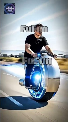 #elonmusk Test-Rides the #tesla MonoBlade X1 at Giga Texas Proving Grounds #fantasy #motorcycle