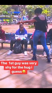 Giving hugs to strangers | Miss Brilliant