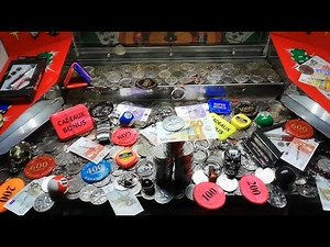 Coin Pusher machine 🎢 Penny Fall . WINNING all prizes ...