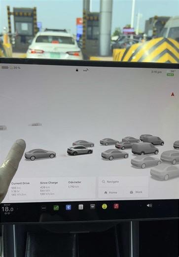 Tesla Vision មើលជុំវិញឡាន #tesla #teslamodely #teslatok #car