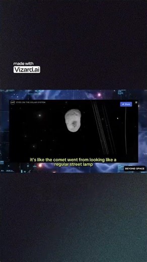 The Comet's Single Tail Has Split Into A Wide V Shape! | #space #most #science #nasa