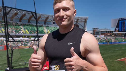 World record-holder Mykolas Alekna out for Oregon track & field season