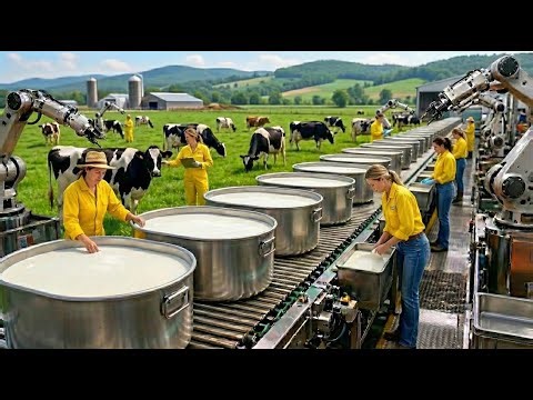 Inside a Modern Fresh Milk Processing Plant | From Farm to Packaged Milk (Full Process)