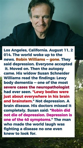 Everyone Thought Robin Williams Died of Depression. His Wife Revealed Truth That Changed Everything.